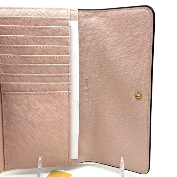 Michael Kors Large Trifold Wallet Powder Blush - Picture 9 of 10